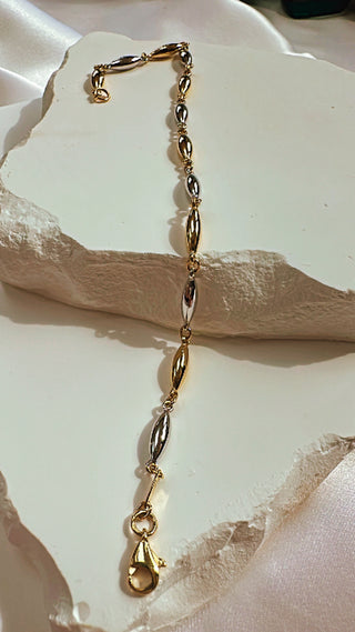 9KT YG WG BRACELET GR053