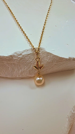 9KT YG PEARL PENDANT GR058