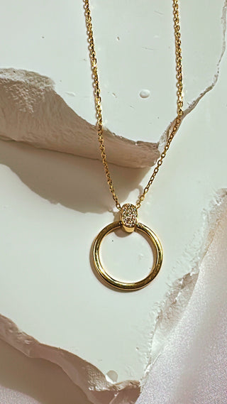 9KT YG CZ PENDANT GR055