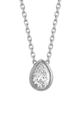 18KT WHITE GOLD DIAMOND PENDANT