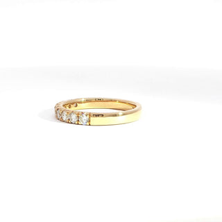 18K YELLOW GOLD DIAMOND RING