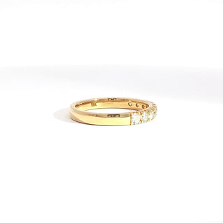 18K YELLOW GOLD DIAMOND RING