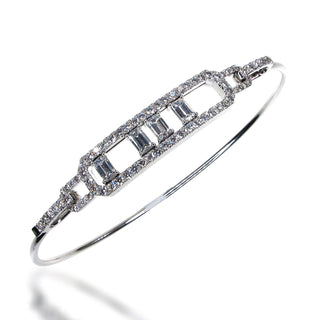 18 Kt White Gold Diamond Bangle