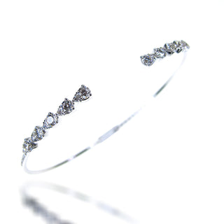 18 Kt White Gold Diamond Bangle