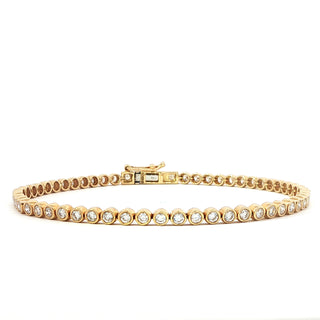 18K YELLOW GOLD DIAMOND BRACELET