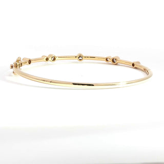 18K YELLOW GOLD DIAMOND BANGLE