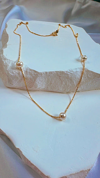 9KT YG PEARL BRACELET . GR023