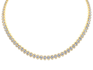 18KT YG DIAMOND NECKLACE