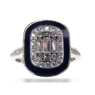 18 Kt White Gold Diamond Ring