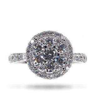 18 Kt White Gold Diamond Ring