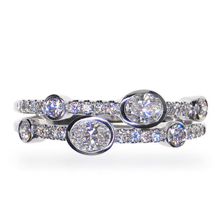 18 Kt White Gold Diamond Ring