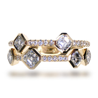 18Kt Yg Diamond Band.