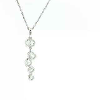 18KT WHITE GOLD DIAMOND PENDANT