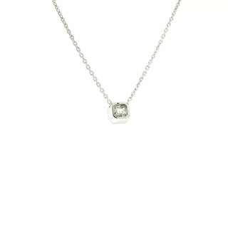 18K WHITE GOLD DIAMOND PENDANT