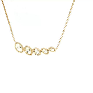 18KT YELLOW GOLD DIAMOND PENDANT