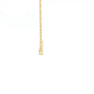 18KT YELLOW GOLD DIAMOND PENDANT
