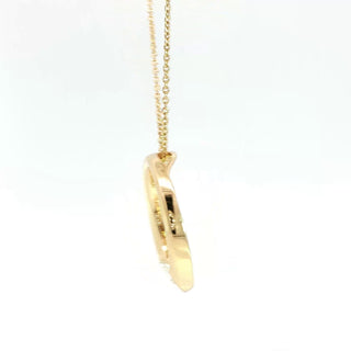 18KT YELLOW GOLD DIAMOND PENDANT