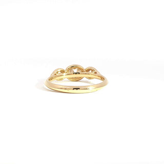 18K YELLOW GOLD DIAMOND RING