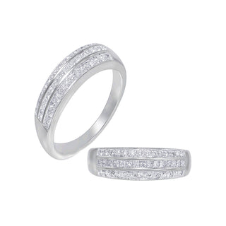 18 kT White Gold Diamond Ring