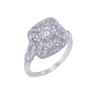 18 Kt White Gold Diamond Ring