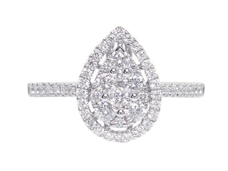 18 Kt White Gold Diamond Ring