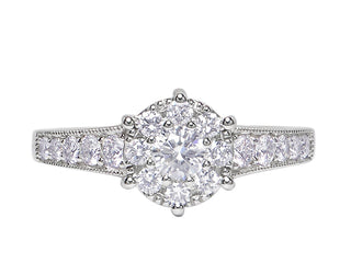 18 Kt White Gold Diamond Ring