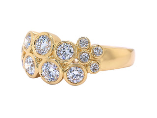 18K YG DIAMOND RING