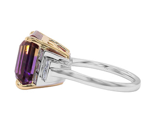 18K WYG Ametrine Diamond Ring