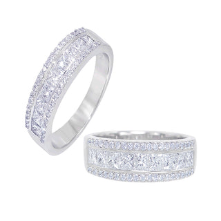 18 Kt White Gold Diamond Ring