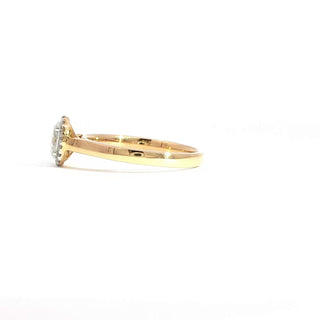 18K YELLOW GOLD DIAMOND RING
