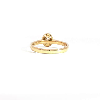 18K YELLOW GOLD DIAMOND RING