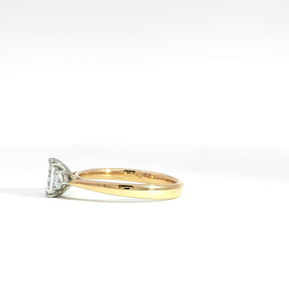 18K PLATINUM YELLOW GOLD DIAMOND RING