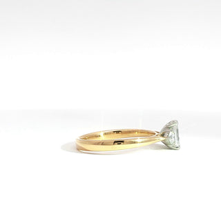 18K PLATINUM YELLOW GOLD DIAMOND RING