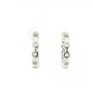 18KT WHITE GOLD DIAMOND EARRINGS