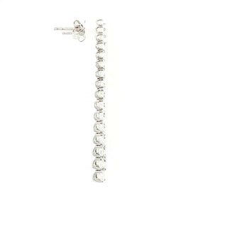 18 Kt White Gold Diamond Earrings