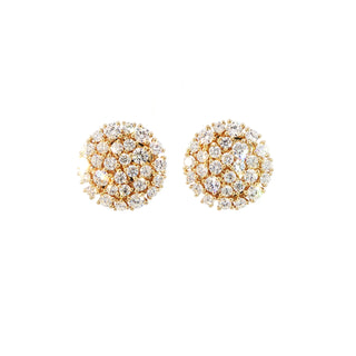18K YELLOW GOLD DIAMOND EARRINGS