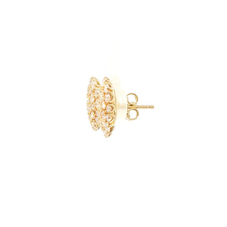 18K YELLOW GOLD DIAMOND EARRINGS