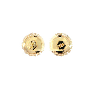 18K YELLOW GOLD DIAMOND EARRINGS