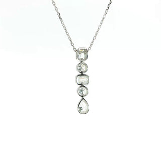 18K WHITE GOLD DIAMOND PENDANT