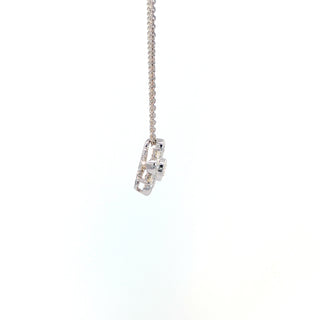 18K WHITE GOLD DIAMOND PENDANT
