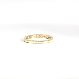 18K YELLOW GOLD DIAMOND RING