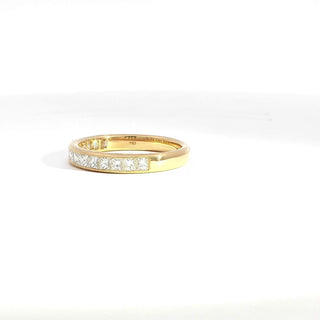 18K YELLOW GOLD DIAMOND RING