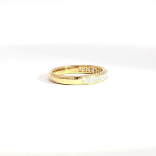18K YELLOW GOLD DIAMOND RING