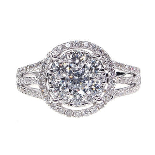 18 Kt White Gold Diamond Ring