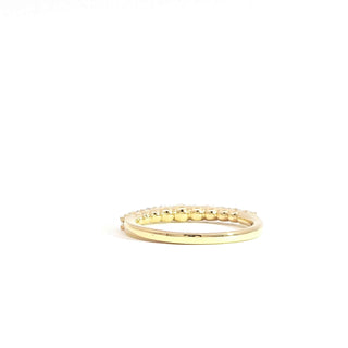 18K YELLOW GOLD DIAMOND RING