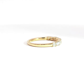 18K YELLOW GOLD DIAMOND RING