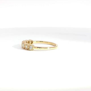 18K YELLOW GOLD DIAMOND RING