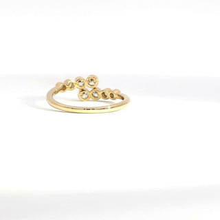 18K YELLOW GOLD DIAMOND RING