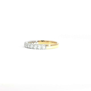 18K WHITE YELLOW GOLD DIAMOND RING