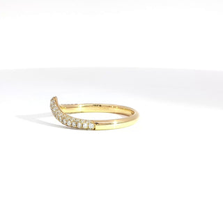 18K YELLOW GOLD DIAMOND RING
